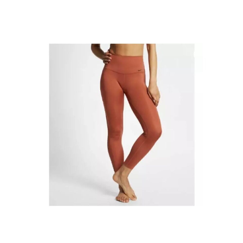 Nike Power 7/8 Training Legging Womens L Dusty Peach BQ8633-252 Yoga Gym